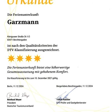 Ferienwohnung Garzmann 贝希特斯加登 外观 照片